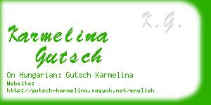 karmelina gutsch business card